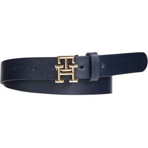 Tommy Hilfiger Damen Gürtel Logo 2,5 cm Ledergürtel, Blau (Space Blue), 95 cm Tommy Hilfiger Damen Gürtel Logo 2,5 cm Ledergürtel, Blau (Space Blue), 95 cm