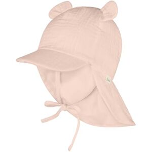 Sterntaler Schirmmütze Nackenschutz mit Ohren – Bio-Baumwoll-Musselin Mütze mit Bindeband und weichem Futter, UV-Schutz 30 – Staubrosa, Größe 45 Sterntaler Schirmmütze Nackenschutz mit Ohren – Bio-Baumwoll-Musselin Mütze mit Bindeband und weichem Futter, UV-Schutz 30 – Staubrosa, Größe 45