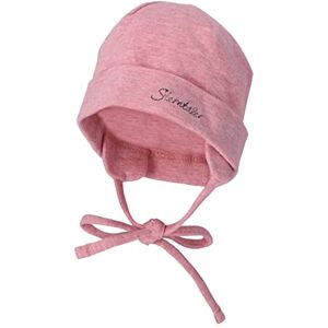 Sterntaler OCS Beanie mit Umschlag – Mütze aus Melange-Singlejersey (Bio) mit Ohrenklappen, Bindeband & Stickmotiv – Unisex Baby Übergangsmütze – samtrosa, Gr. 47 Sterntaler OCS Beanie mit Umschlag – Mütze aus Melange-Singlejersey (Bio) mit Ohrenklappen, Bindeband & Stickmotiv – Unisex Baby Übergangsmütze – samtrosa, Gr. 47