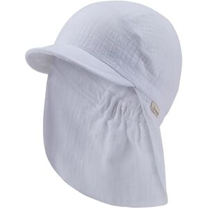 Sterntaler Schirmmütze Nacken einfarbig Unisex Mütze aus luftigem Baumwoll Musselin Leichter Baby- und Kinder Sommerhut Kopfbedeckung mit bequemem Gummiband im Nacken- weiß, Größe 51 Sterntaler Schirmmütze Nacken einfarbig Unisex Mütze aus luftigem Baumwoll Musselin Leichter Baby- und Kinder Sommerhut Kopfbedeckung mit bequemem Gummiband im Nacken- weiß, Größe 51