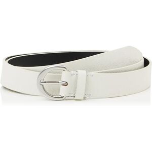 Calvin Damen Gürtel Classic Buckle 3,0 cm Ledergürtel, Weiß (Lily White), 85 cm Calvin Damen Gürtel Classic Buckle 3,0 cm Ledergürtel, Weiß (Lily White), 85 cm