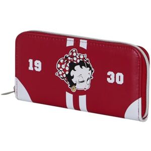 Betty Boop Varsity-Unverzichtbare Geldbörse, Weinrote, 19 x 10 cm Betty Boop Varsity-Unverzichtbare Geldbörse, Weinrote, 19 x 10 cm