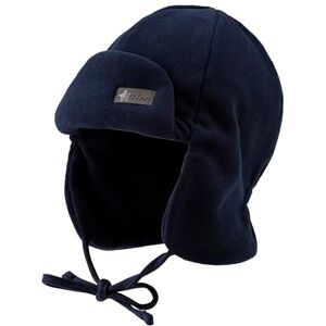 Sterntaler Fliegermütze einfarbig aus weichem Fleece Jungen Holzfällermütze mit angeschnittenen Ohrenklappen und Bindeband Kinder Wintermütze, gefüttert mit Microfleece Marine, 51 Sterntaler Fliegermütze einfarbig aus weichem Fleece Jungen Holzfällermütze mit angeschnittenen Ohrenklappen und Bindeband Kinder Wintermütze, gefüttert mit Microfleece Marine, 51