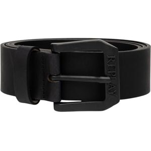 Replay Herren Gürtel aus Leder, Black 098 (Schwarz), 85 Replay Herren Gürtel aus Leder, Black 098 (Schwarz), 85