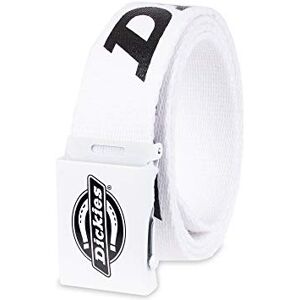 Dickies Herren Webgürtel aus Baumwolle Gürtel, Weiß/Schwarz, One Size-Cut to Fit Dickies Herren Webgürtel aus Baumwolle Gürtel, Weiß/Schwarz, One Size-Cut to Fit