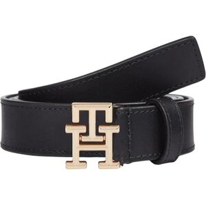 Tommy Hilfiger Damen Gürtel Logo 2,5 cm Ledergürtel, Schwarz (Black), 75 cm Tommy Hilfiger Damen Gürtel Logo 2,5 cm Ledergürtel, Schwarz (Black), 75 cm