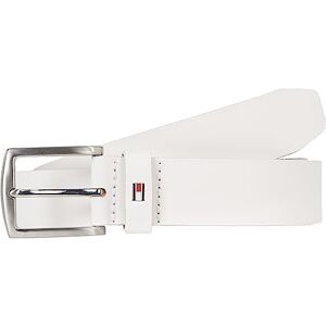 Tommy Hilfiger Herren Gürtel New Denton 3,5 cm Belt Ledergürtel, Weiß (Optic White), 95 cm Tommy Hilfiger Herren Gürtel New Denton 3,5 cm Belt Ledergürtel, Weiß (Optic White), 95 cm