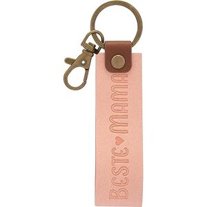 GRUSS & CO Schlüsselanhänger Kunstleder Motiv "Mama" Anhänger aus rosa Kunstleder mit Motiv "Beste Mama", inkl. Karabiner 48378 GRUSS & CO Schlüsselanhänger Kunstleder Motiv "Mama" Anhänger aus rosa Kunstleder mit Motiv "Beste Mama", inkl. Karabiner 48378