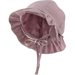 Sterntaler Hut gerüscht Mädchen Sommer Hut mit Bindeband und Ohrenklappen UV-Schutz 50+ Sonnen Hut mit Größenregulierungsband Baby und Kinder Sommer Mütze, blasslila, Größe 43 Sterntaler Hut gerüscht Mädchen Sommer Hut mit Bindeband und Ohrenklappen UV-Schutz 50+ Sonnen Hut mit Größenregulierungsband Baby und Kinder Sommer Mütze, blasslila, Größe 43