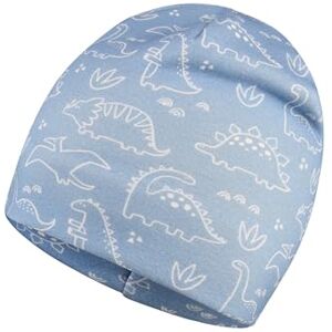 Sterntaler Beanie aus Sweat mit Flauschiger Rückseite und Saurier-Print – Jungen – weich und pflegeleicht – Mütze für Baby und Kinder, samtblau, Größe 49 Sterntaler Beanie aus Sweat mit Flauschiger Rückseite und Saurier-Print – Jungen – weich und pflegeleicht – Mütze für Baby und Kinder, samtblau, Größe 49
