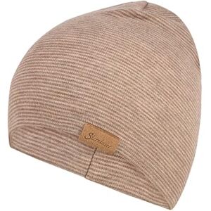 Sterntaler Beanie aus Mischgewebe mit dünnen Streifen kuschelige Unisex Mütze in Melange-Optik mit Zwei Tragevarianten bequem und stylisch braun Melange, Größe 45 Sterntaler Beanie aus Mischgewebe mit dünnen Streifen kuschelige Unisex Mütze in Melange-Optik mit Zwei Tragevarianten bequem und stylisch braun Melange, Größe 45