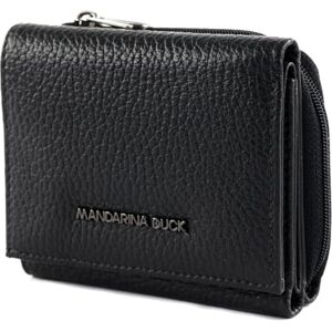 Mandarina Duck Mellow Leather Wallet, Reisezubehör Damen-Geldbörse, Einheitsgröße, Schwarz, Einheitsgröße Mandarina Duck Mellow Leather Wallet, Reisezubehör Damen-Geldbörse, Einheitsgröße, Schwarz, Einheitsgröße