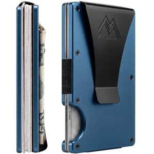 Mountain Voyage Co Minimalistisches Kreditkartenetui für Herren, Marineblau matt, minimalistisch Mountain Voyage Co Minimalistisches Kreditkartenetui für Herren, Marineblau matt, minimalistisch