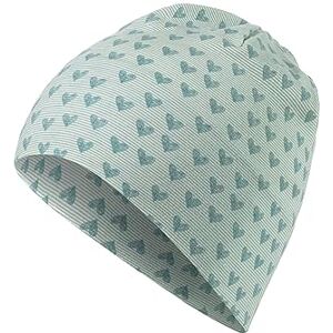 Sterntaler Mädchen Beanie Slouch-Beanie Herzen Mütze Kinderbeanie, Babymütze aus Jersey mit Herzen grün, 41 Sterntaler Mädchen Beanie Slouch-Beanie Herzen Mütze Kinderbeanie, Babymütze aus Jersey mit Herzen grün, 41