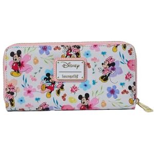 Loungefly Disney Mickey Minnie Mouse Geldbörse Reißverschluss Clutch AOP Floral, Mehrfarbig, Clutch Wallet Loungefly Disney Mickey Minnie Mouse Geldbörse Reißverschluss Clutch AOP Floral, Mehrfarbig, Clutch Wallet