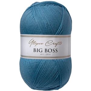 Utopia Crafts Big Boss Acrylwolle 400g 1200m – Strick- & Häkelgarn, weich, maschinenwaschbar, Oeko-Tex zertifiziert, für Pullover, Decken, Schals & Mützen (Denim-Blau) Utopia Crafts Big Boss Acrylwolle 400g 1200m – Strick- & Häkelgarn, weich, maschinenwaschbar, Oeko-Tex zertifiziert, für Pullover, Decken, Schals & Mützen (Denim-Blau)