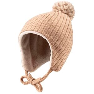 Sterntaler Inka Mütze mit Rippenmuster Unisex warme Kindermütze mit angeschnittenen Ohrenklappen und Bindeband Bommelmütze aus Mischgewebe, gefüttert mit Baumwollfleece rost, 49 Sterntaler Inka Mütze mit Rippenmuster Unisex warme Kindermütze mit angeschnittenen Ohrenklappen und Bindeband Bommelmütze aus Mischgewebe, gefüttert mit Baumwollfleece rost, 49