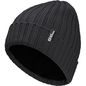 Jack Wolfskin Unisex Rib Knit Beanie-Mütze, Schwarz, Einheitsgröße EU Jack Wolfskin Unisex Rib Knit Beanie-Mütze, Schwarz, Einheitsgröße EU