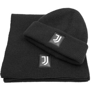 JUVENTUS 133555 Nero Geschenkset Schal und Mütze, Schwarz, Einheitsgröße JUVENTUS 133555 Nero Geschenkset Schal und Mütze, Schwarz, Einheitsgröße