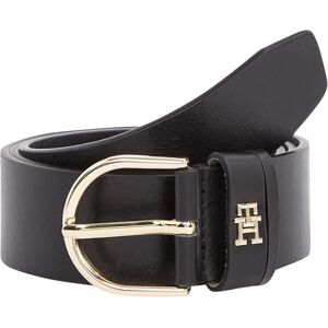 Tommy Hilfiger Damen Gürtel Essential Effortless 3,5 cm mit Dornschließe, Schwarz (Black), 85 cm Tommy Hilfiger Damen Gürtel Essential Effortless 3,5 cm mit Dornschließe, Schwarz (Black), 85 cm