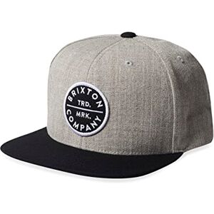 Brixton Pledge, Snapback Hat, Men’s Medium Profile, Adjustable, Flat Wide Brim Hat, Acrylic & Wool Blend, Light Heather Grey/Black, One Size Brixton Pledge, Snapback Hat, Men’s Medium Profile, Adjustable, Flat Wide Brim Hat, Acrylic & Wool Blend, Light Heather Grey/Black, One Size