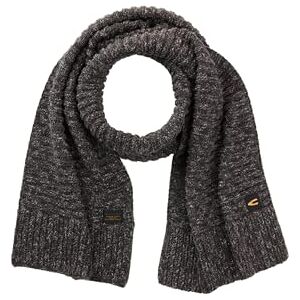 camel active Herren Schal aus reiner Baumwolle Schwarz, menswear-OS camel active Herren Schal aus reiner Baumwolle Schwarz, menswear-OS
