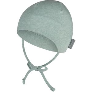 Sterntaler OCS Beanie Melange – Unisex Baby Mütze mit angeschnittenen Ohrenklappen & Bindeband – aus Melange-Singlejersey (Bio), doppellagig – Übergangsmütze ab Geburt – steingrün, Gr. 45 Sterntaler OCS Beanie Melange – Unisex Baby Mütze mit angeschnittenen Ohrenklappen & Bindeband – aus Melange-Singlejersey (Bio), doppellagig – Übergangsmütze ab Geburt – steingrün, Gr. 45