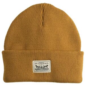 Levi's Backpatch Beanie Strickmützen für Herren, Color Golden Brown X, One Size Levi's Backpatch Beanie Strickmützen für Herren, Color Golden Brown X, One Size