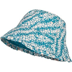Playshoes Unisex Kinder Wendehut Sonnenhut, Petrol Blümchen, 51 Playshoes Unisex Kinder Wendehut Sonnenhut, Petrol Blümchen, 51