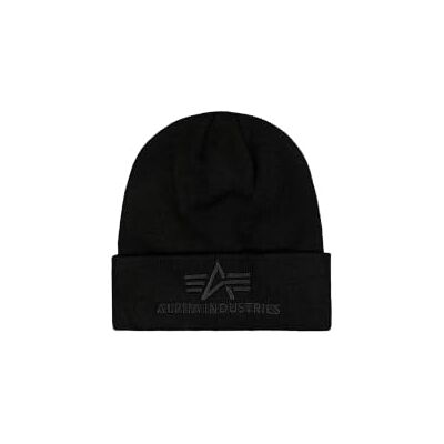 Alpha Unisex Beanie-Mütze 3D Beanie Strickmütze aus Acryl für Herren Alpha Unisex Beanie-Mütze 3D Beanie Strickmütze aus Acryl für Herren