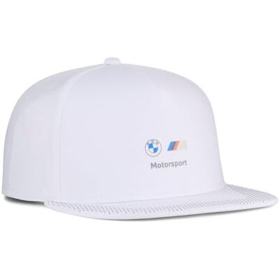 Puma Unisex BMW MMS Flat Brim Cap Flache Krempe, Weiß, Einheitsgröße EU Puma Unisex BMW MMS Flat Brim Cap Flache Krempe, Weiß, Einheitsgröße EU