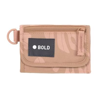 LÄSSIG BOLD Kinder Geldbeutel mit Klettverschluss und transparenten Sichtfenster/School Wallet Bold Leaves caramel LÄSSIG BOLD Kinder Geldbeutel mit Klettverschluss und transparenten Sichtfenster/School Wallet Bold Leaves caramel