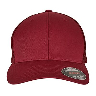 Flexfit Unisex Mesh Trucker Mütze, cranberry,S/M Flexfit Unisex Mesh Trucker Mütze, cranberry,S/M