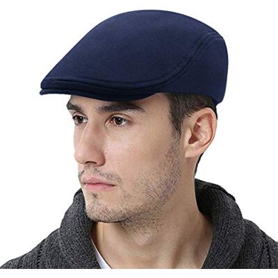 WETOO Schirmmütze Herren Schiebermütze Schwarz Driving Cabbie Jagd Flatcap Newsboy Cap WETOO Schirmmütze Herren Schiebermütze Schwarz Driving Cabbie Jagd Flatcap Newsboy Cap