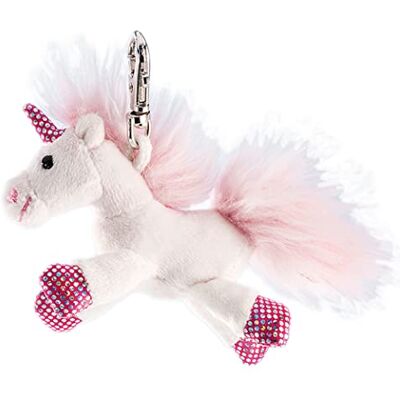 Schaffer Knuddel mich! , Schlüsselanhänger, Einhorn, 8 cm, weiß/rosa, Plüscheinhorn Schaffer Knuddel mich! , Schlüsselanhänger, Einhorn, 8 cm, weiß/rosa, Plüscheinhorn