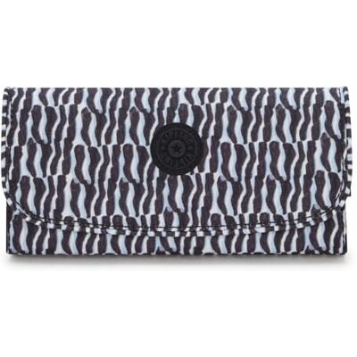 Kipling Money Land Large Wallet, Holiday Waves (Blue) Kipling Money Land Large Wallet, Holiday Waves (Blue)