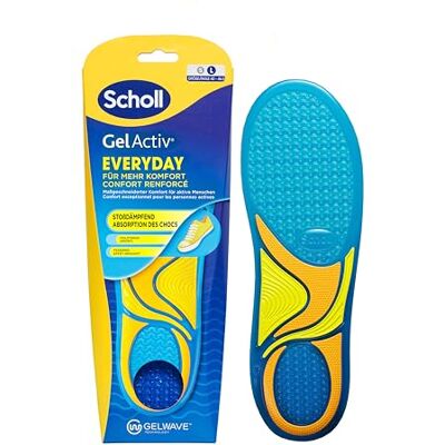 Dr. Scholl's Scholl GelActiv Everyday Einlegesohlen für Männer, Den ganzen Tag komfortable Füße, Memory Foam-Dämpfung und GelWave-Technologie passen sich den Füßen an und bietet höchsten Komfort, Größe 40-46,5 Dr. Scholl's Scholl GelActiv Everyday Einlegesohlen für Männer, Den ganzen Tag komfortable Füße, Memory Foam-Dämpfung und GelWave-Technologie passen sich den Füßen an und bietet höchsten Komfort, Größe 40-46,5