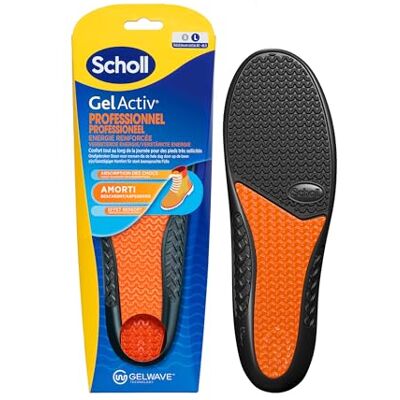 Dr. Scholl's Scholl GelActiv Professional Einlegesohlen – Arbeitsschuhe für Herren – für lang anhaltenden Komfort mit Stoßdämpfung und verstärkter Dämpfung dank GelWave-Technologie – Größe 40 bis 46,5 Dr. Scholl's Scholl GelActiv Professional Einlegesohlen – Arbeitsschuhe für Herren – für lang anhaltenden Komfort mit Stoßdämpfung und verstärkter Dämpfung dank GelWave-Technologie – Größe 40 bis 46,5