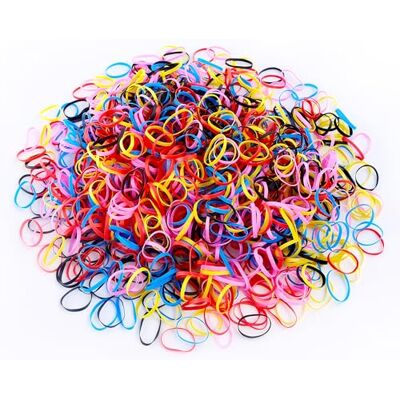 Elalove 1000 Stück Mini Haargummis aus Gummi, Kleine Einweg Haargummis Damen Mädchen, Elastische Mini Gummibänder für Frisuren, Zöpfe und Hochsteckfrisuren, Bunt Elalove 1000 Stück Mini Haargummis aus Gummi, Kleine Einweg Haargummis Damen Mädchen, Elastische Mini Gummibänder für Frisuren, Zöpfe und Hochsteckfrisuren, Bunt