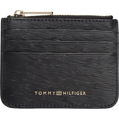 Tommy Hilfiger Damen Kartenetui Modern Holder mit Münzfach, Schwarz (Black), Einheitsgröße Tommy Hilfiger Damen Kartenetui Modern Holder mit Münzfach, Schwarz (Black), Einheitsgröße