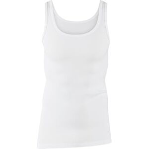 CALIDA Twisted Cotton Unterhemd Herren, Feinripp mit extralangem Rücken Weiss 52-54 CALIDA Twisted Cotton Unterhemd Herren, Feinripp mit extralangem Rücken Weiss 52-54