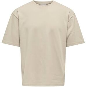 Only & Sons Herren Onscaspian AUT Tee T-Shirt, Silver Lining, L EU Only & Sons Herren Onscaspian AUT Tee T-Shirt, Silver Lining, L EU