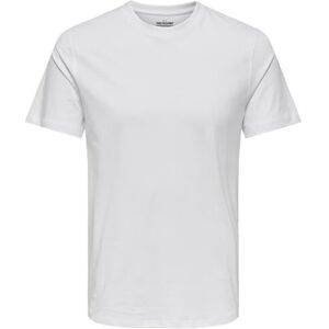 Only & Sons Herren Rundhals T-Shirt ONSMAX Life Regular Fit XS S M L XL XXL, Größe:L, Farbe:White 22025208 Only & Sons Herren Rundhals T-Shirt ONSMAX Life Regular Fit XS S M L XL XXL, Größe:L, Farbe:White 22025208