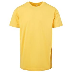 Build Your Brand Herren T-Shirt Round Neck, Männer Basic T-Shirt mit Rundhalsausschnit, Regular Fit, Baumwolle, Taxi yellow, S Build Your Brand Herren T-Shirt Round Neck, Männer Basic T-Shirt mit Rundhalsausschnit, Regular Fit, Baumwolle, Taxi yellow, S