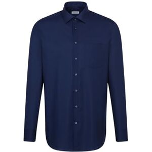 Seidensticker Herren Mens Regular Longsleeve Cotton Business Shirt, Dunkelblau(001000), 38 EU Seidensticker Herren Mens Regular Longsleeve Cotton Business Shirt, Dunkelblau(001000), 38 EU