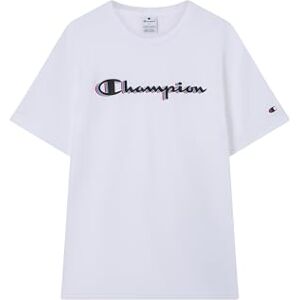 Champion Herren Legacy Man Big Logo T-Shirt, Weiß, L, Weiß (Ww001), L Champion Herren Legacy Man Big Logo T-Shirt, Weiß, L, Weiß (Ww001), L