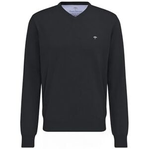 FYNCH-HATTON Pullover aus Baumwolle mit V-Ausschnitt Charcoal/XXL FYNCH-HATTON Pullover aus Baumwolle mit V-Ausschnitt Charcoal/XXL