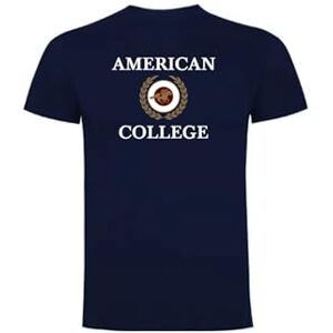 AMERICAN COLLEGE USA Unisex Polos Hemden Herren Damen Männer Frauen T-Shirt, Blau, XL AMERICAN COLLEGE USA Unisex Polos Hemden Herren Damen Männer Frauen T-Shirt, Blau, XL