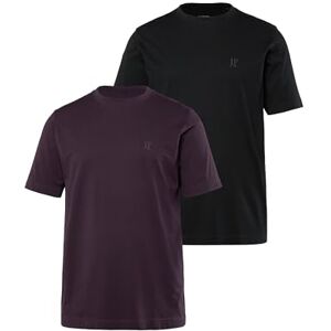 JP 1880 Herren bis 8XL, T-Shirt im Doppelpack, Basic-Shirt aus Reiner Jerseyqualität, Rundhals, Bequeme Passform dunkel violett 3XL 702637120-3XL JP 1880 Herren bis 8XL, T-Shirt im Doppelpack, Basic-Shirt aus Reiner Jerseyqualität, Rundhals, Bequeme Passform dunkel violett 3XL 702637120-3XL