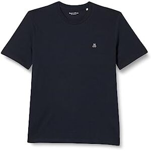 Marc O' Polo Marc OߴPolo Herren T-Shirt aus Bio-Baumwolle mit Rundhalsausschnitt, Blau (Dark Navy), XS Marc O' Polo Marc OߴPolo Herren T-Shirt aus Bio-Baumwolle mit Rundhalsausschnitt, Blau (Dark Navy), XS